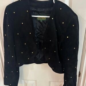 Danier Leather Vintage 80s studded cropped jacket * accepting offers